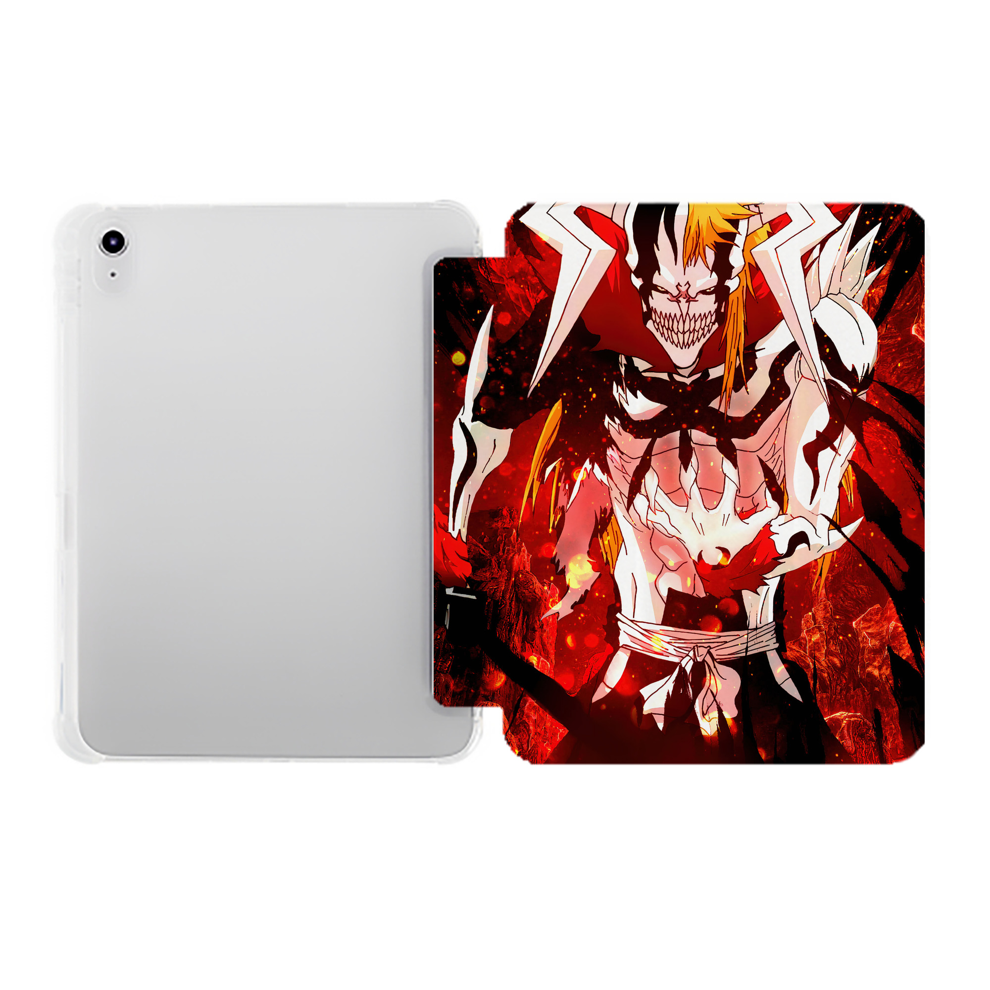 （画像用） ブリーチ BLEACH IPad ケース ペン収納付き 三つ折りスタンド PUレザー×シリコン 対応機種9.5/10.5/10.9インチ